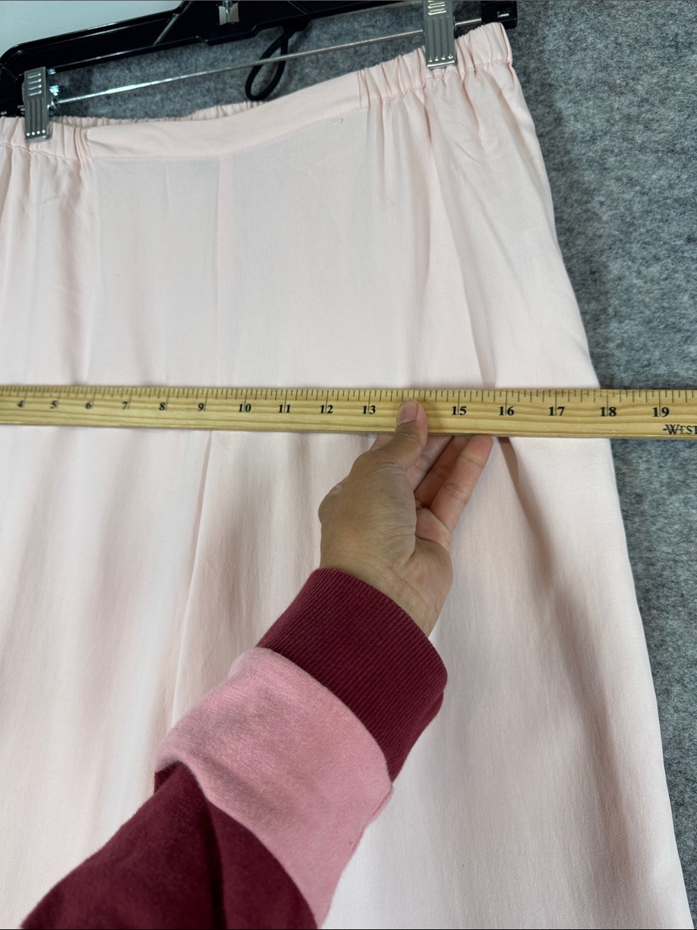 GO Silk 100% Silk Wide Leg Pants Pink Medium Quiet Luxury Resort Minimalist - Picture 8 of 13